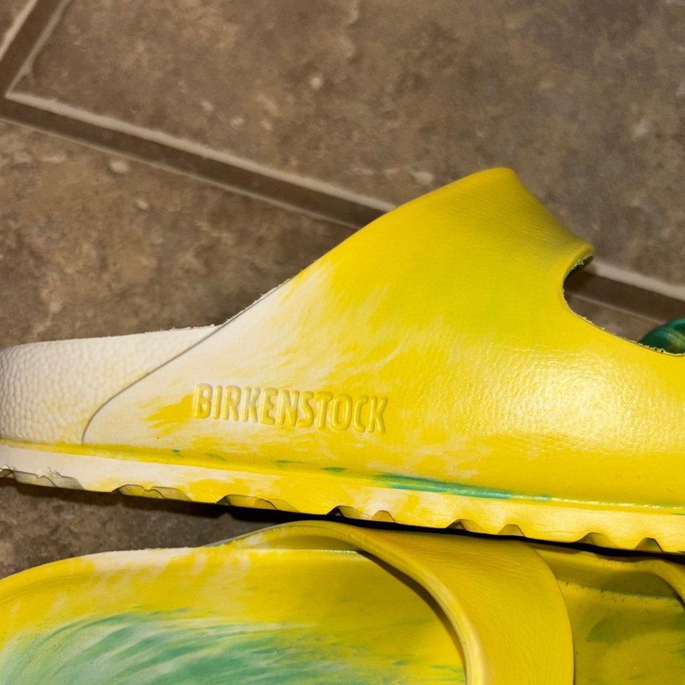 Birkenstock Arizona EVA Sandals in Green and Yellow 36 5 5.5 - Picture 7 of 7